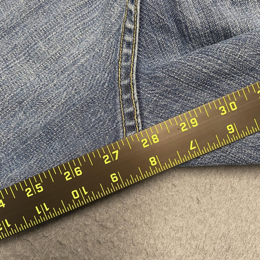 Agave Waterman Jeans Mens 38x28 Blue Relaxed Straight Denim Medium Wash Pants - Picture 11 of 14